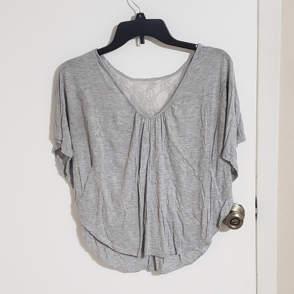 Grey flowy shirt